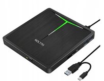 Zewnętrzny napęd CD DVD Nolyth USB 3.0 przenośna nagrywarka czarny