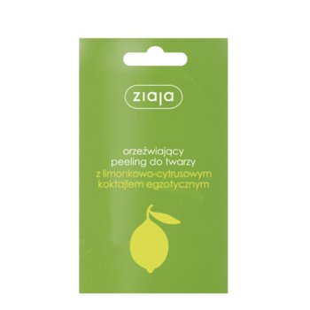 Ziaja, limonkowy peeling orzeźwiający do twarzy, 7 ml - Ziaja