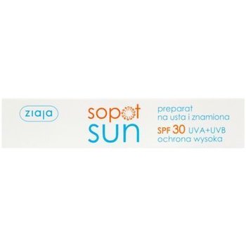 Ziaja, Sopot Sun, preparat do ochrony ust i znamion, SPF 30, 15 ml - Ziaja