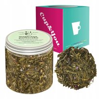Zielona herbata MAGICZNA PORZECZKA kwiat lawendy czarny bez 120g - sypana liściasta herbata PREMIUM na prezent upominek podarunek Cup&You