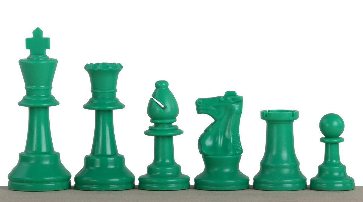 Zdjęcia - Gra planszowa Bierki Szachowe Nr 6 Sunrise Chess & Games Zielone