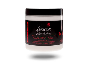 Zielone Laboratorium, maska do włosów odbudowująca z miętą, jabłkiem i ekstraktem zbożowym, 250 ml - Zielone Laboratorium