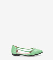 Zielone półtransparentne balerinki Juva-33