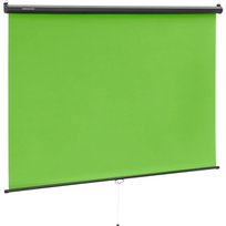 Zielone tło fotograficzne rozwijane na ścianę sufit GREEN SCREEN 84'' 206 x 181 cm