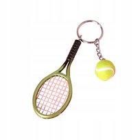 Zielony breloczek rakieta tenisowa prezent dla tenisisty roland garos szlem