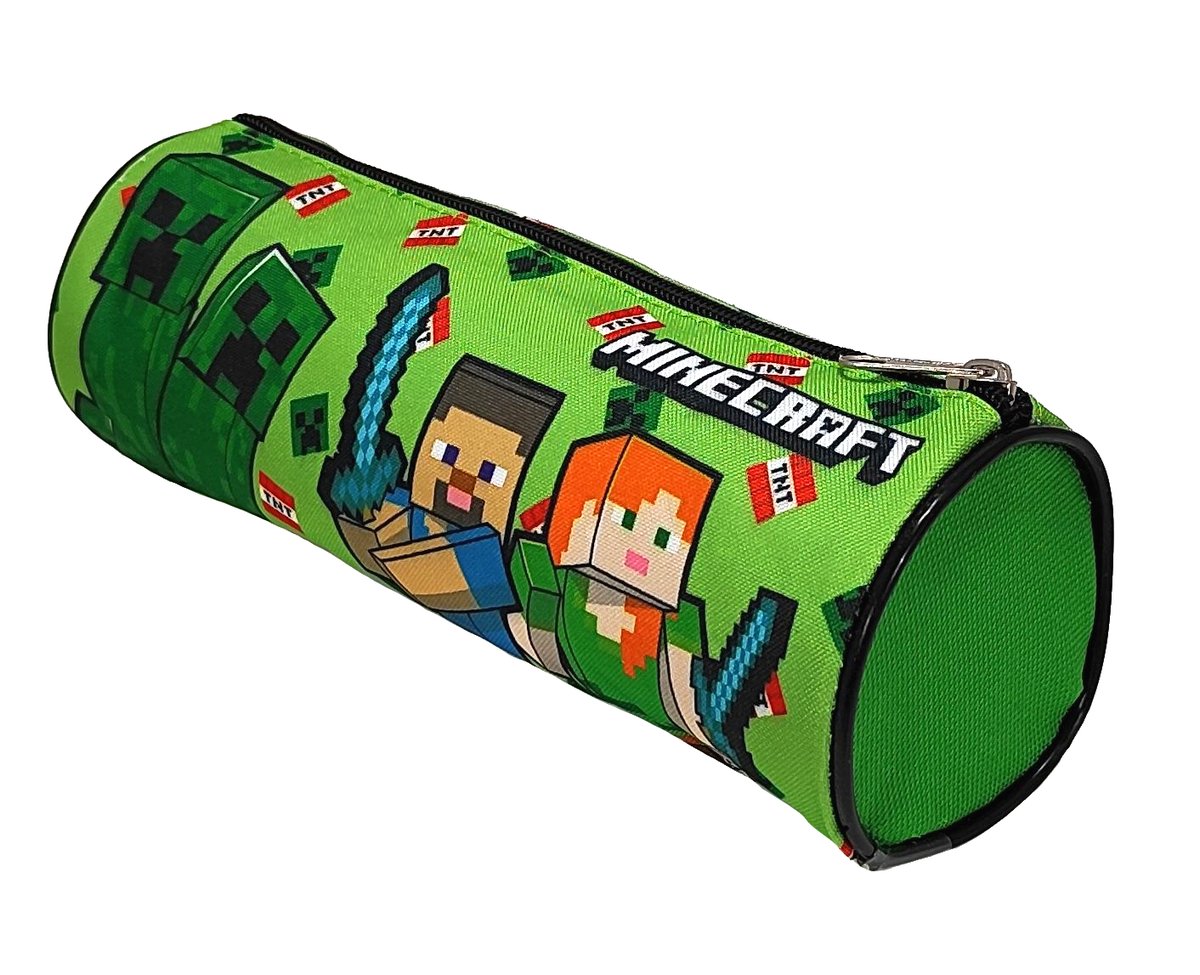 Zielony piórnik tuba Minecraft 22 x 8 cm - Inna marka | Sklep EMPIK.COM