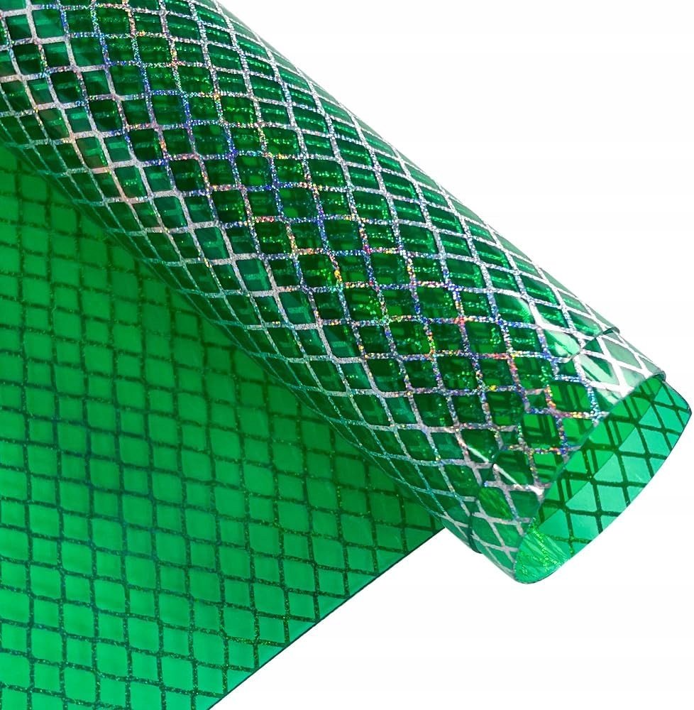 ZIELONY SKÓRZANY MATERIAŁ Do Szycia PVC Ekologiczmy 30×120 cm ...