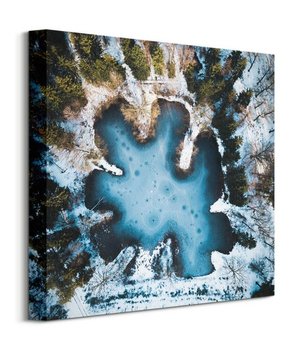 Zimowe jezioro - obraz na płótnie - Nice Wall