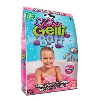 Zimpli Kids, Magiczny proszek do kąpieli, Gelli Baff Glitter, różowy - Zimpli