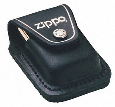 Zdjęcia - Zapalniczka Zippo , Etui skórzane ze szlufką na zapalniczkę, czarne 