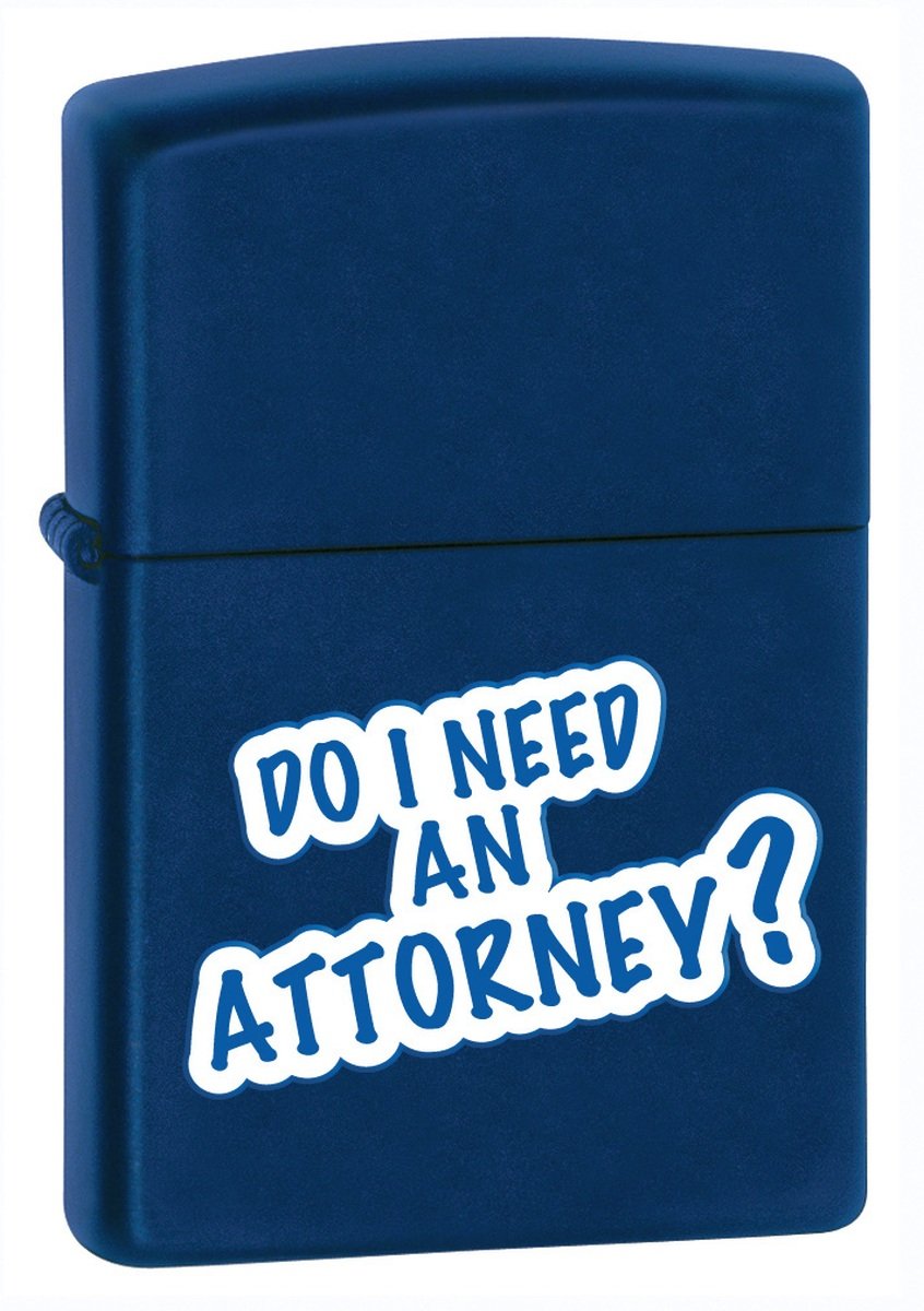 Zippo, Zapalniczka, Do I Need an Attorney?, Navy Matte