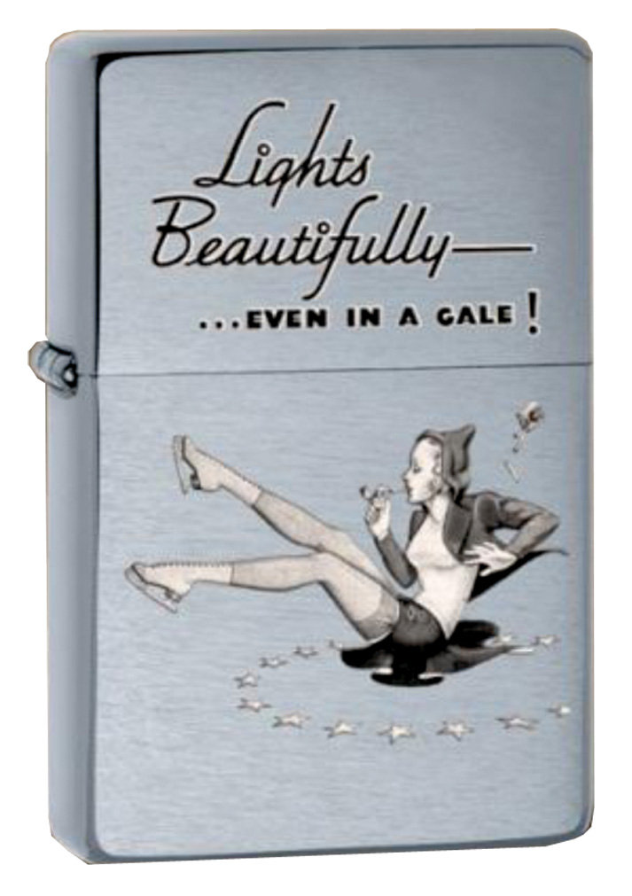 Zippo, Zapalniczka, Lights Beautifully, Vintage Brushed Chrome