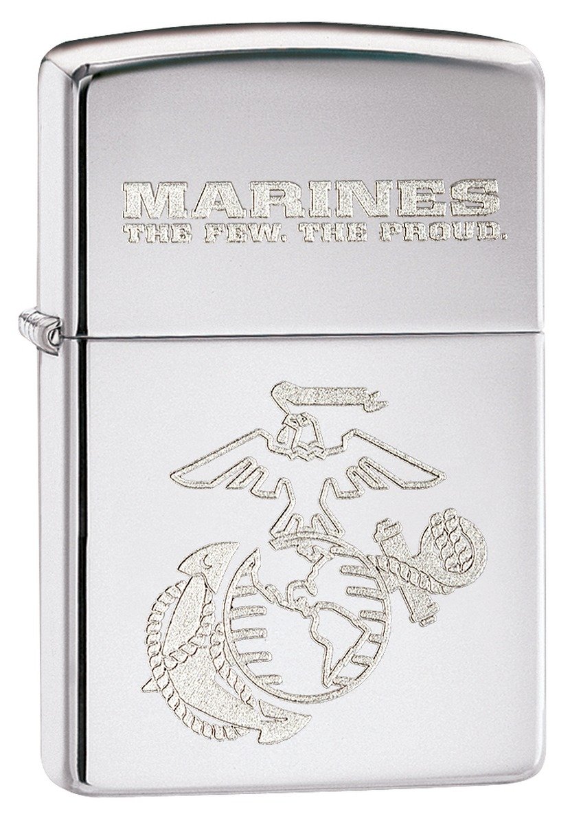 Zippo, Zapalniczka, Marines, High Polish Chrome