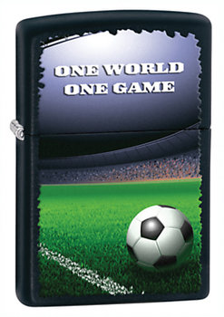 Zippo, Zapalniczka, One World One Game, Black Matte - Zippo