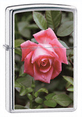 Zippo, Zapalniczka, Rose, High Polish Chrome