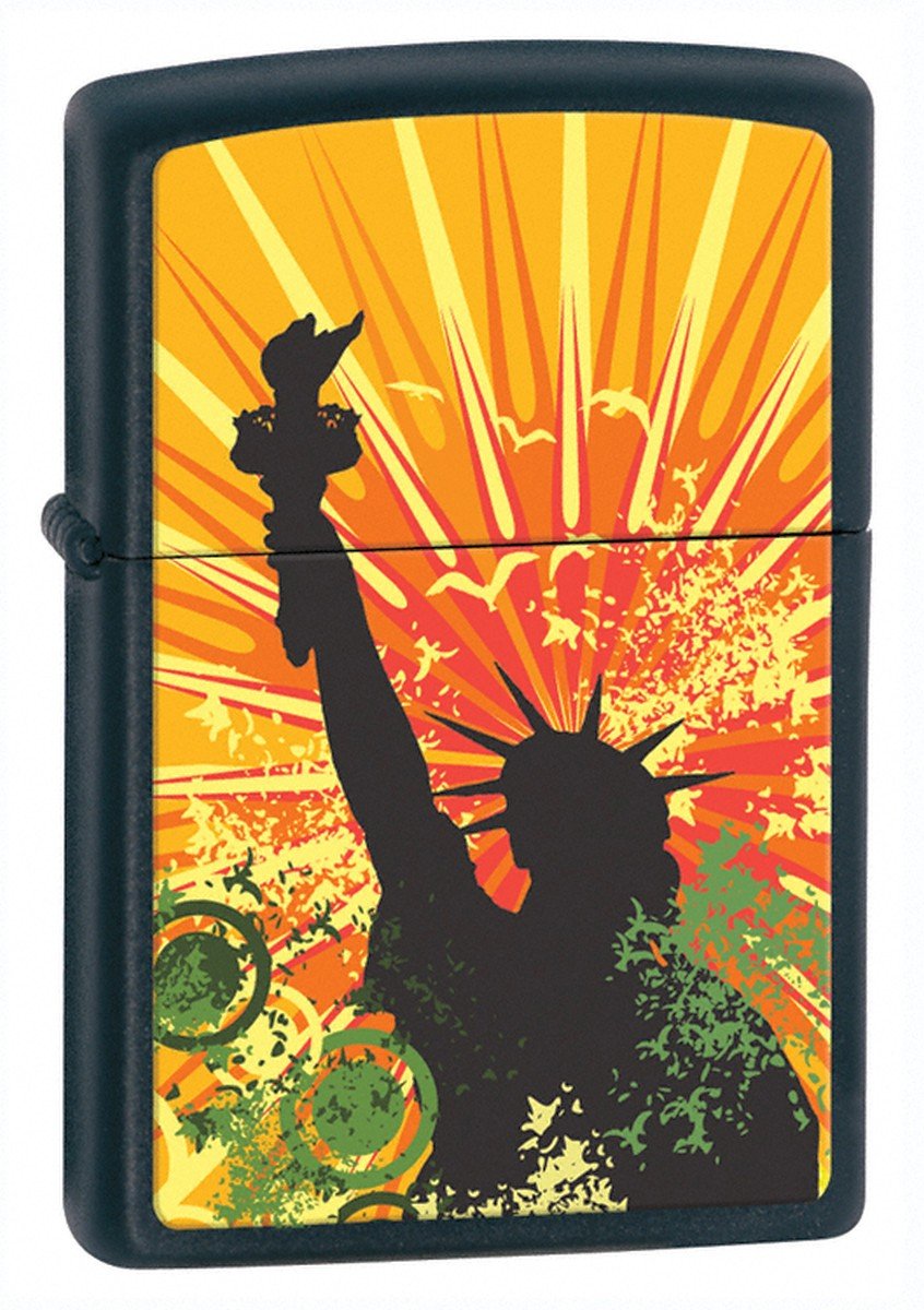 Zippo, Zapalniczka, Statue Of Liberty, Black Matte