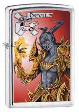 Фото - Запальничка Zippo , Zapalniczka, Tarot Devil Card, High Polish Chrome 