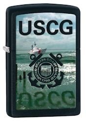 Zippo, Zapalniczka, US Coast Guard, Black Matte