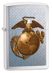 Zippo, Zapalniczka, US Marines Corp., Brushed Chrome
