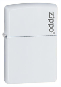 Zippo, Zapalniczka, White Matte Logo - Zippo