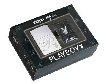 Zippo, Zestaw upominkowy, Playboy, High Polish Chrome, 2 elementy - Zippo