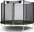 Zipro, Trampolina ogrodowa z siatką zewnętrzną, 8 FT/252 cm - Zipro
