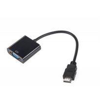 Złącze adapter wtyk HDMI - gniazdo VGA + AUDIO Cabletech