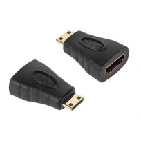 Złącze Gniazdo Hdmi - Wtyk Mini Hdmi Pozłacane Cabletech