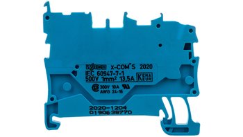 Złaczka bazowa X-COMS 1-prz./ 1 pin niebieska 2020-1204 - WAGO