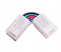 Złączka kątowa LED RGB 4PIN 10mm L 90