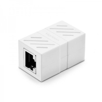 Złączka, przedłużka sieciowa RJ45 UGREEN NW114 Ethernet, 8P/8C, Cat.7, UTP (biała) - uGreen