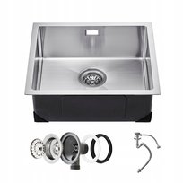 Zlew gastronomiczny basen zlewozmywak gospodarczy 50 x 43 cm stal Vevor