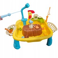 Zlew Stolik Wodny Gra Łowienie Rybek Rybki Dla Dzieci Kran Puszcza Wodę