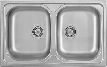 Zlewozmywak Kernau Kss G 804 2B Linen Nablatowy - KERNAU