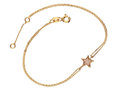 Złota bransoletka 333 podwójny łańcuszek gwiazdka 1,15 g&nbsp;-&nbsp;Lovrin