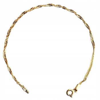 Złota bransoletka 375 splot klasyczny singapur 9k - Lovrin