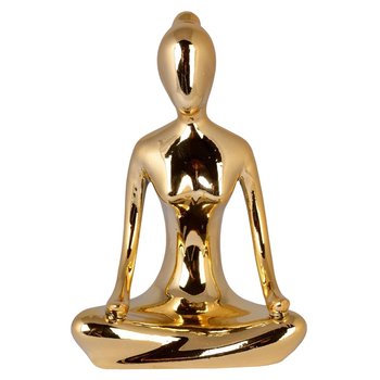 Złota figurka joga - Medyt 11 cm - Duwen