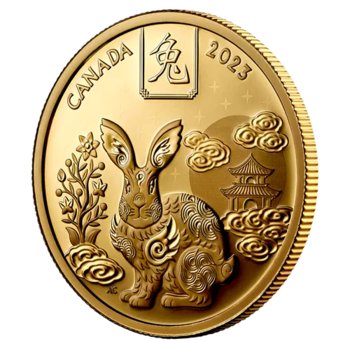Złota moneta 100CAD Kanadyjski Rok Królika Proof 2023 - wysyłka 24 h! - Mennica Skarbowa