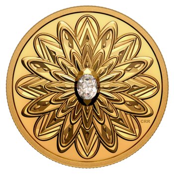 Złota moneta 200 CAD z diamentem owalnym  od Forevermark 2021 – wysyłka 24 h! - Mennica Skarbowa