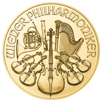 ZŁOTA MONETA WIEDEŃSKI FILHARMONIK 1/4 oz - Münze Österreich