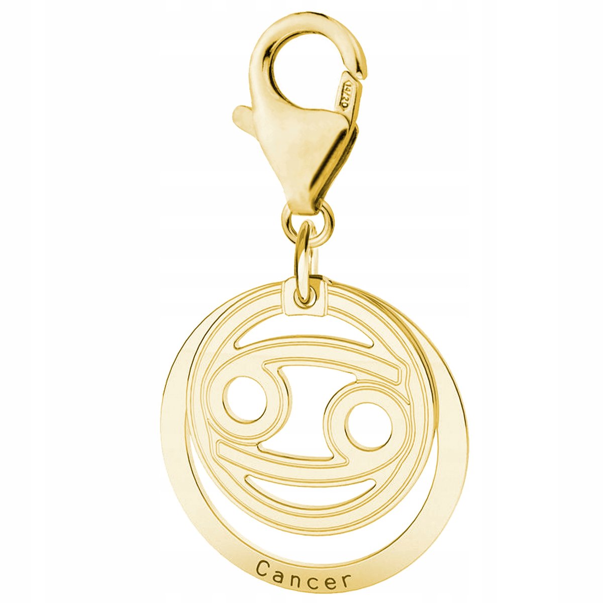 Złota Zawieszka ze Znakiem Zodiaku Raka Znak Zodiaku Rak SREBRO 925 ...