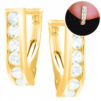 Złote kolczyki 925 dla dziewczynki