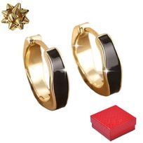 Złote kolczyki damskie Cyrkonie pozłacane Biżuteria dla Kobiet prezent