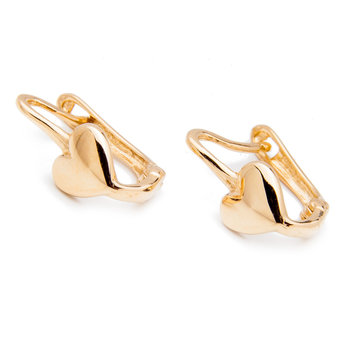 Złote Kolczyki Serce - Inna marka