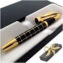 Złote Luksusowe Pióro Wieczne 24K Certyfikat Etui