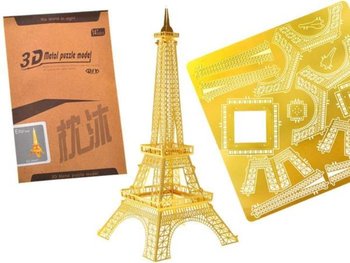 Złote Metalowe Puzzle 3D Wieża Eiffla ZA1716 - JOKOMISIADA