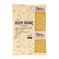 Złote siemię lniane 200g Wysoka JAKOŚĆ Produkt NATURALNY BRAT.pl