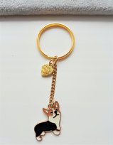 Złoty Breloczek Brelok Do Kluczy Pies Corgi