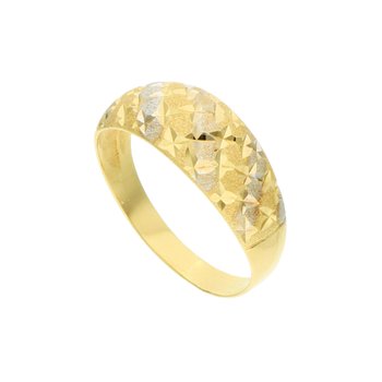 Złoty Diamentowany Pierścionek 585 14K - Rosanto