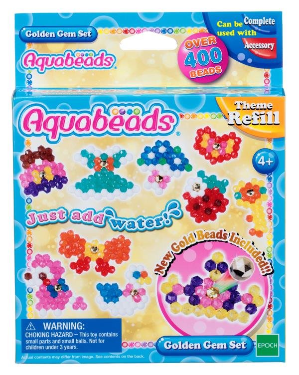 Złoty klejnocik Aquabeads, zestaw uzupełniający, 31048-Zdjęcie-0